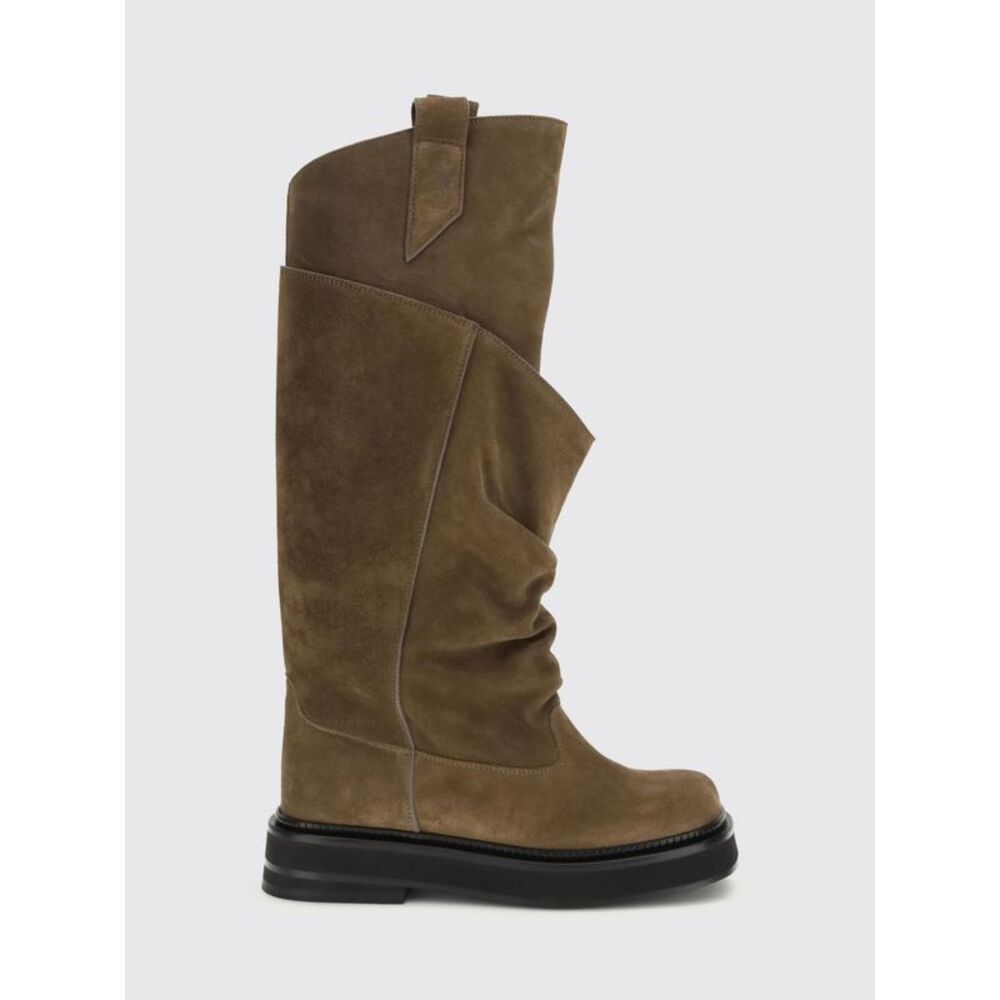 The Attico Boots Woman Brown